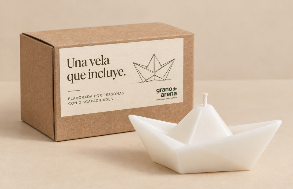 Vela barco de papel