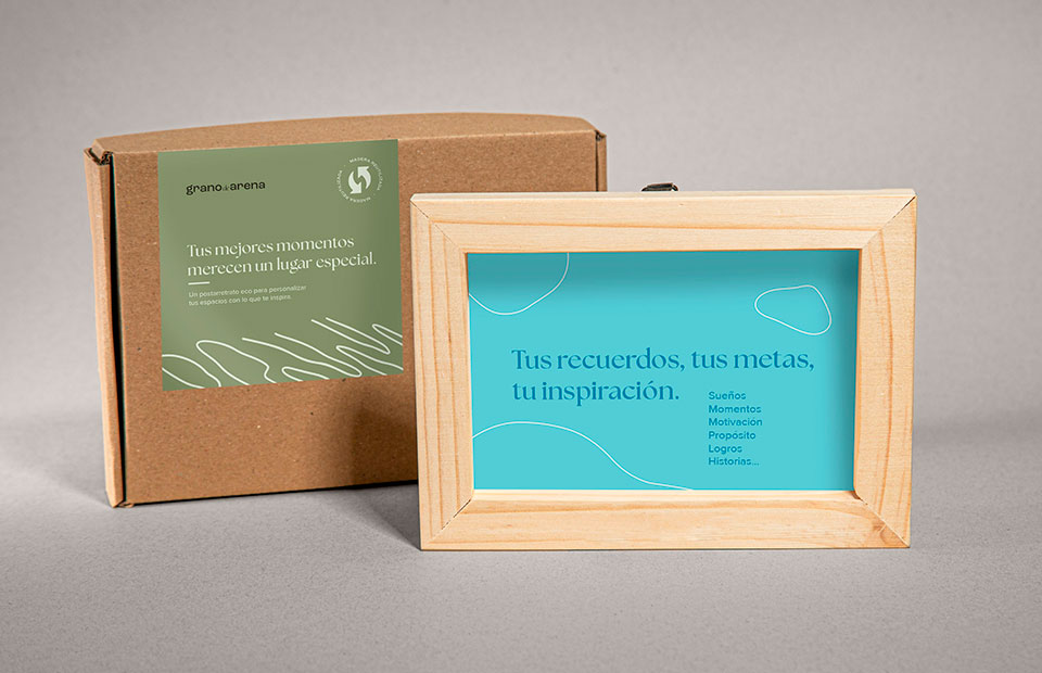 Portarretrato eco con impreso