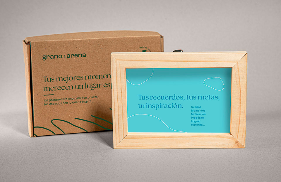 Portarretrato eco con impreso