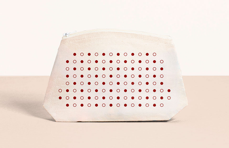 Estuche organizador en algodón