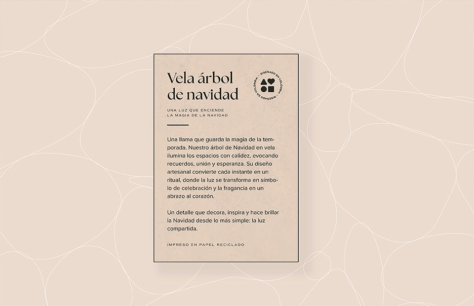 Vela árbol de navidad