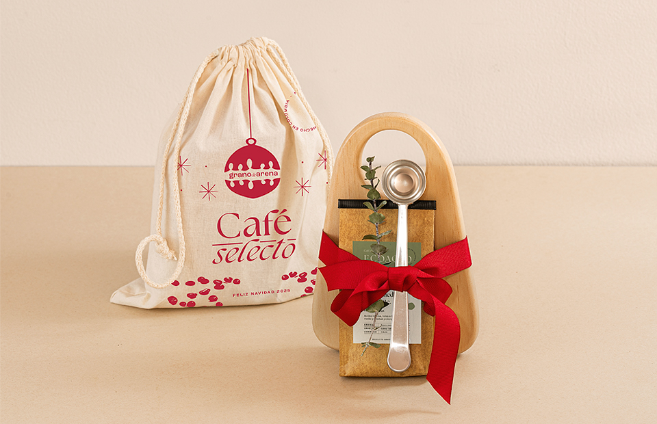 Café selecto en navidad