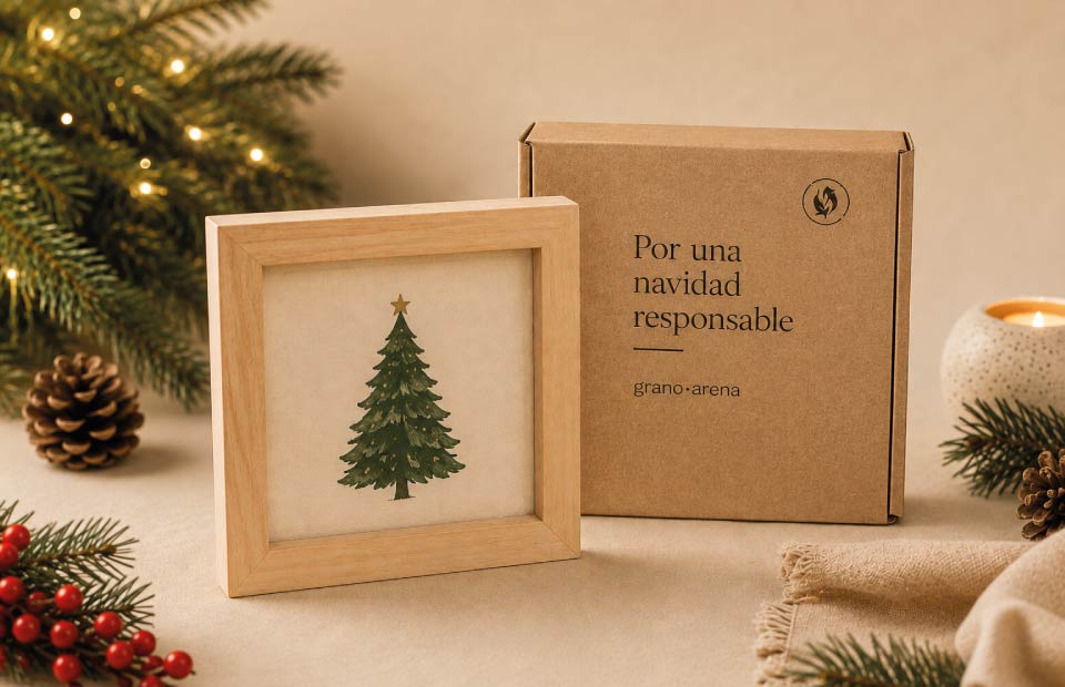 Marco cuadrado con impreso