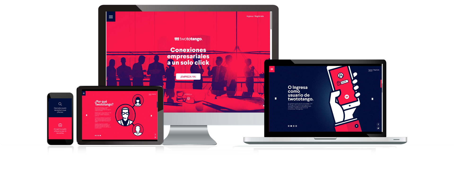 Diseño de marca y diseño de plataforma digital - Two To Tango Diseño de marca y diseño de plataforma digital - Two To Tango