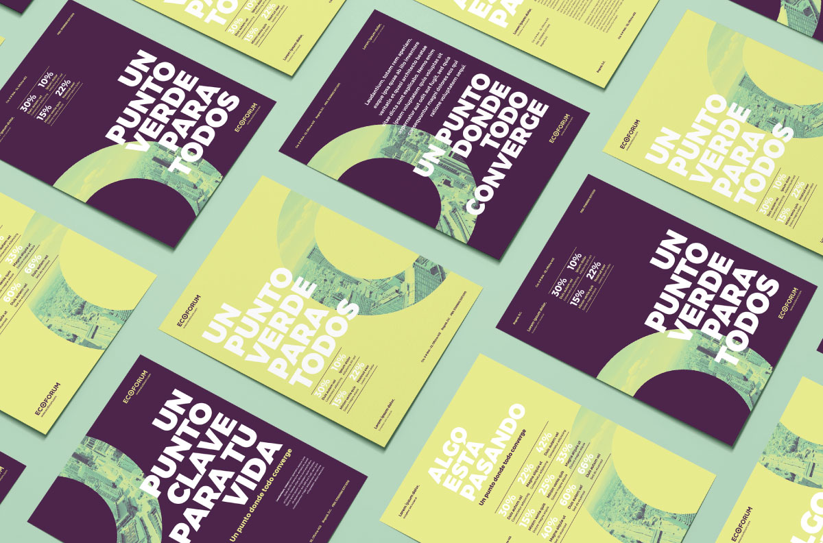Diseño para propuesta de identidad para proyecto inmobiliario Ecoforum - Terranum Diseño para propuesta de identidad para proyecto inmobiliario Ecoforum - Terranum