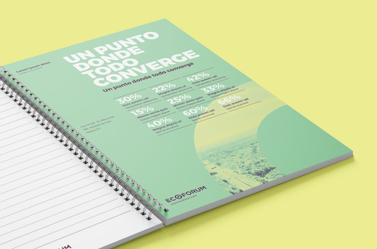 Diseño  para propuesta de identidad para proyecto inmobiliario Ecoforum - Terranum