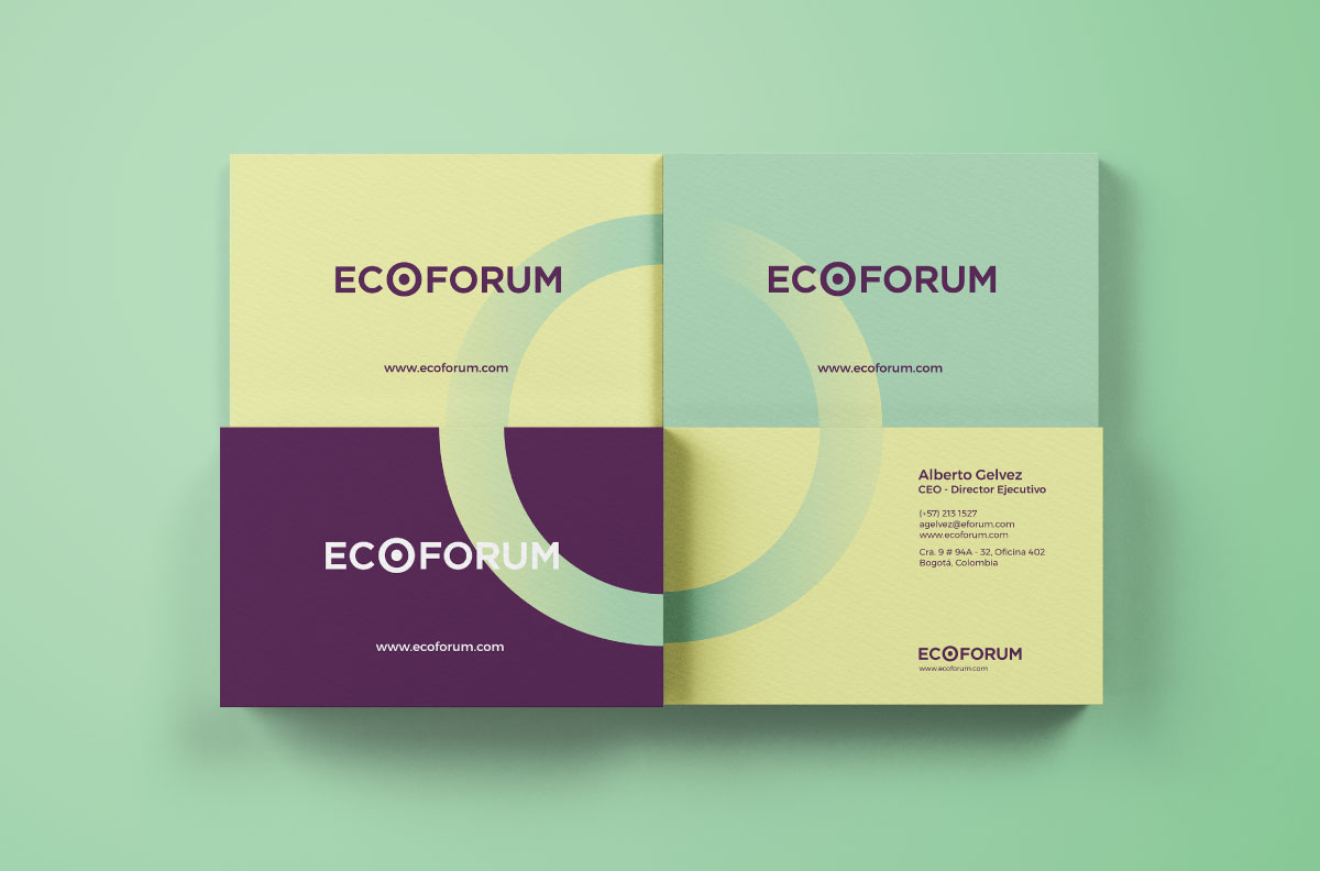 Diseño  para propuesta de identidad para proyecto inmobiliario Ecoforum - Terranum