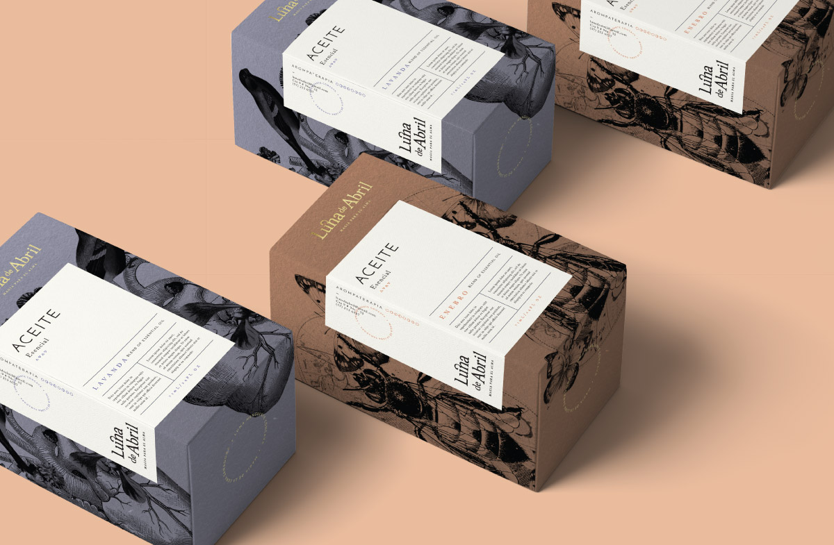 Diseño de marca  y propuesta de empaques - Luna de Abril