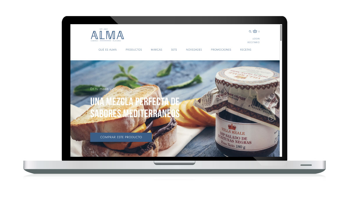 Rediseño de marca, página web, contenidos redes, propuesta interiorismo y vitrinismo - Alma