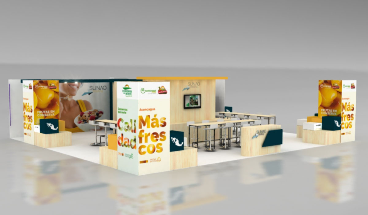 Diseño de Stand Alimentec - Sunao Trading