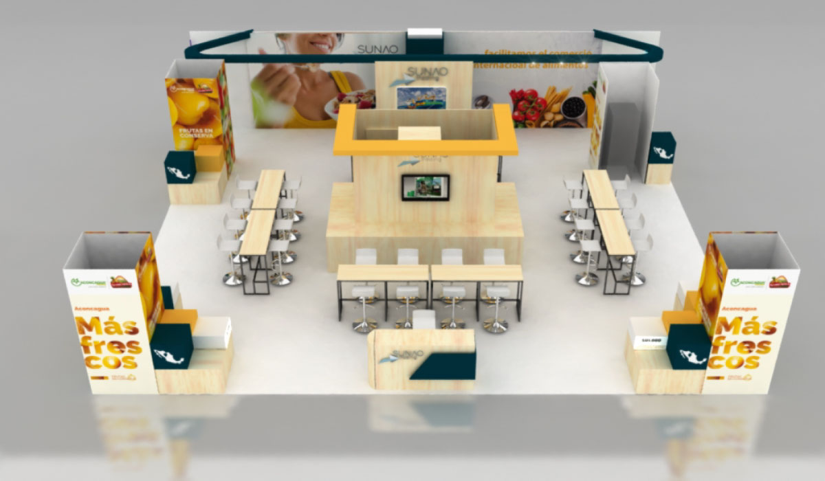 Diseño de Stand Alimentec - Sunao Trading