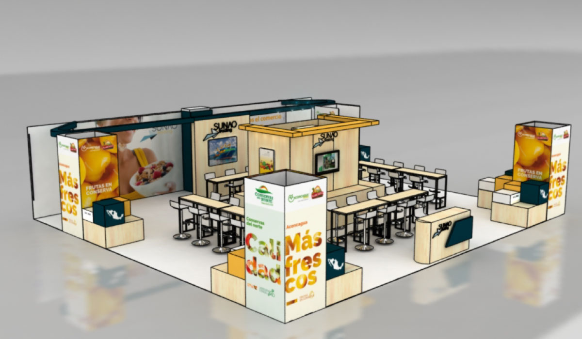 Diseño de Stand Alimentec - Sunao Trading