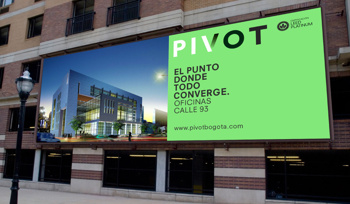 Diseño  para propuesta de identidad para proyecto inmobiliario Pivot - Terranum