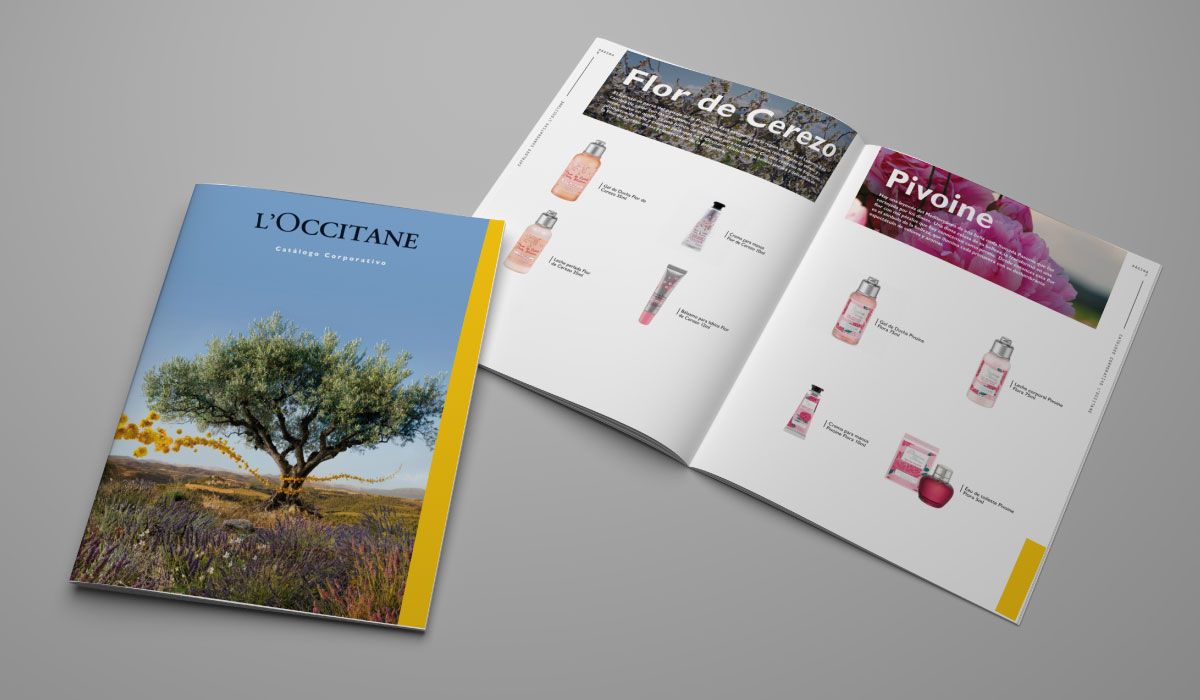Diseño de catálogos - L´Occitane