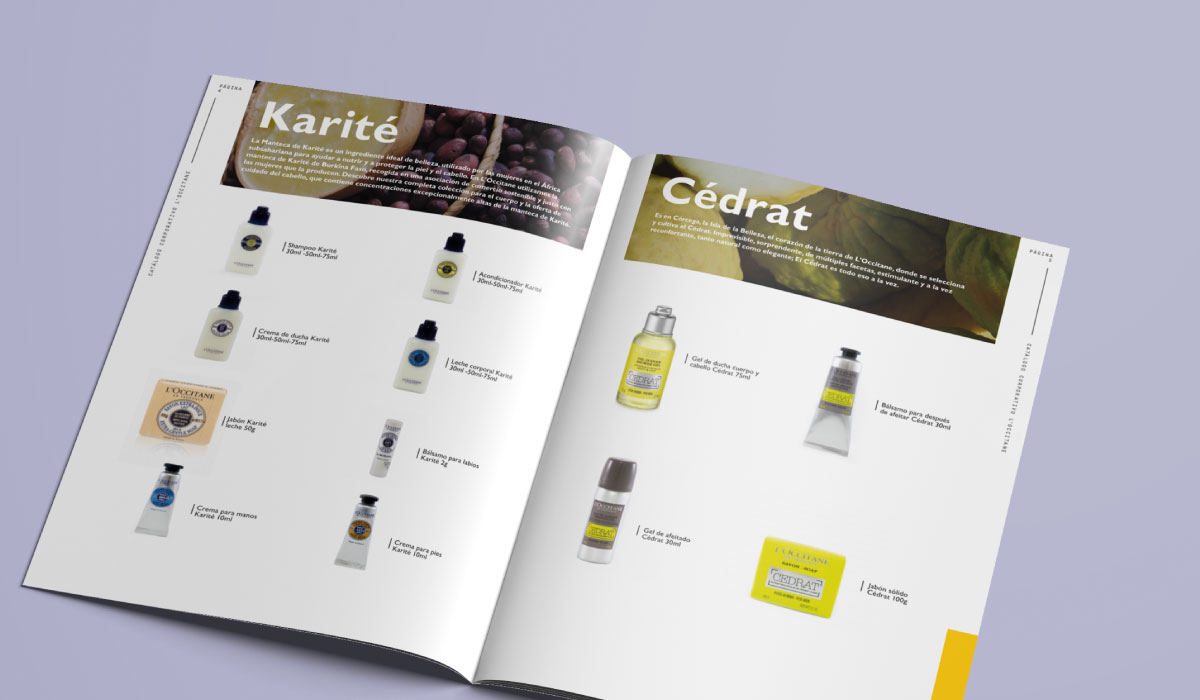 Diseño de catálogos - L´Occitane