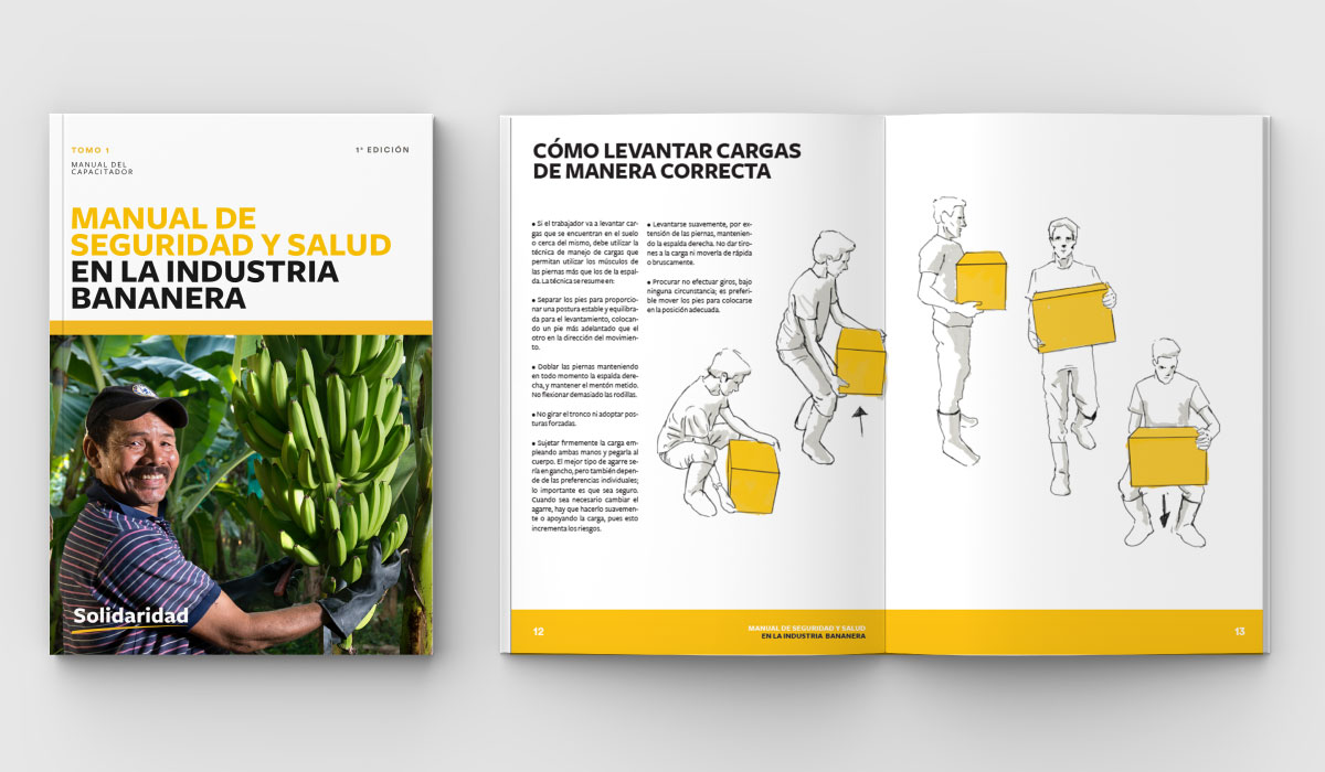 Diseño editorial para manuales de banano - Solidaridad Diseño editorial para manuales de banano - Solidaridad