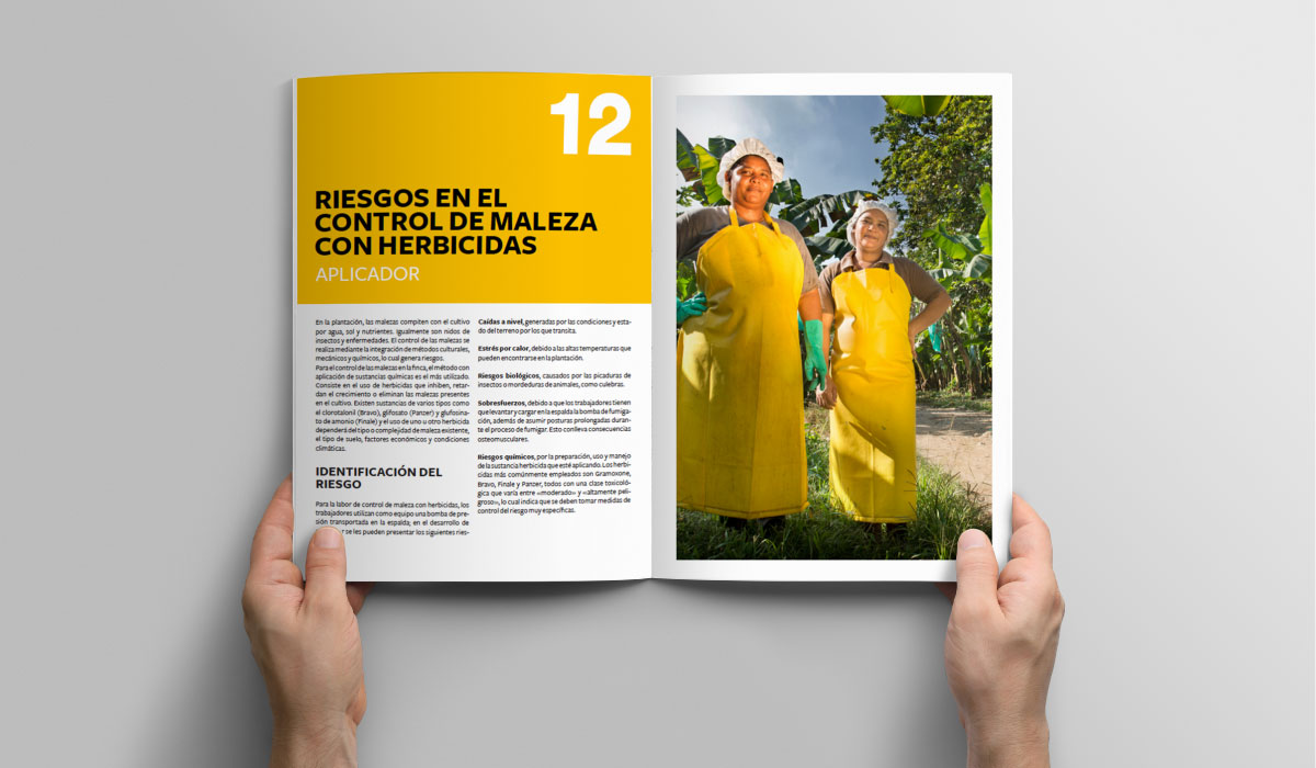 Diseño editorial para manuales de banano - Solidaridad
