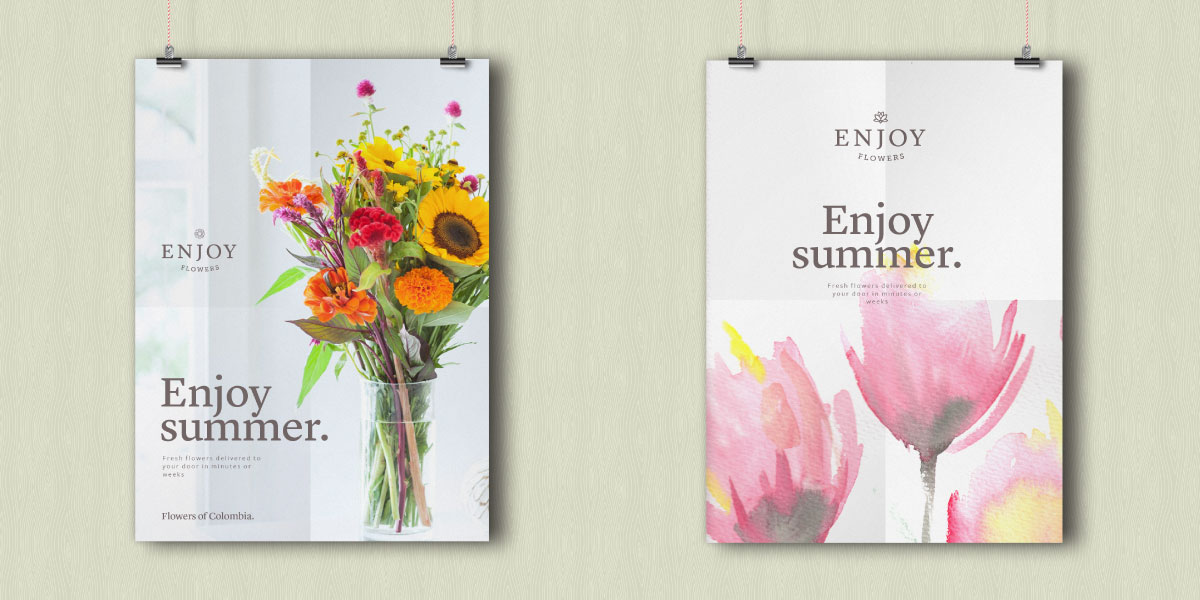 Diseño de marca - Enjoy Flowers