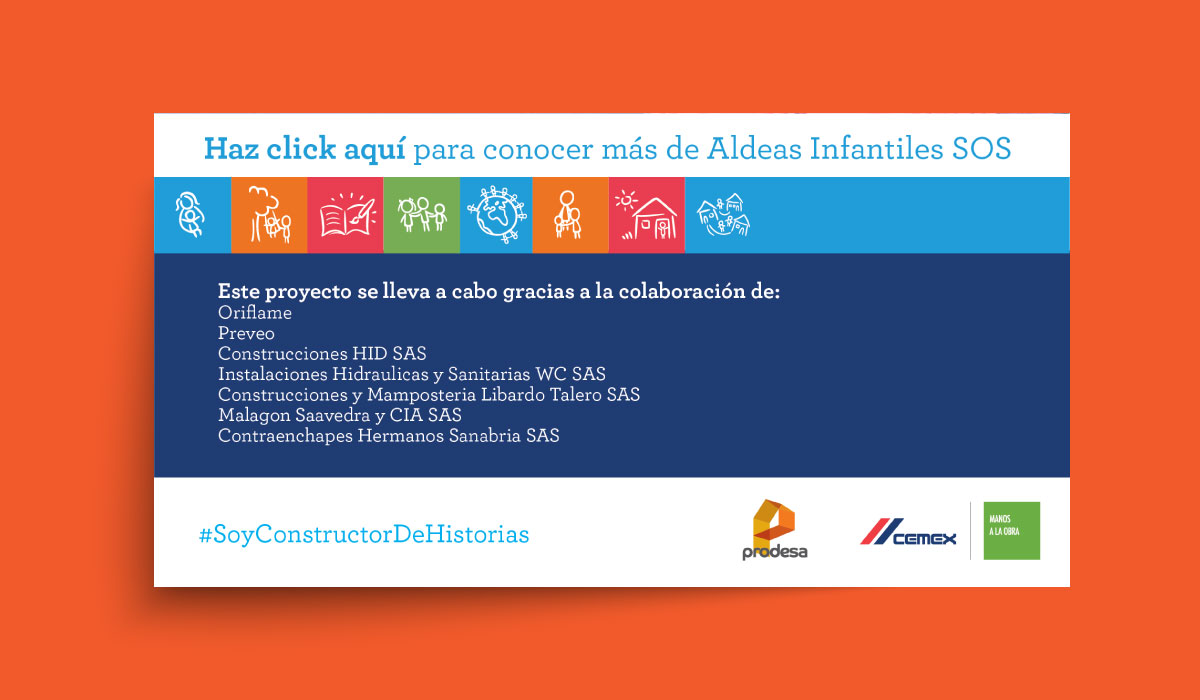 Diseño de piezas gráfica para los diferentes programas de sostenibilidad - Cemex