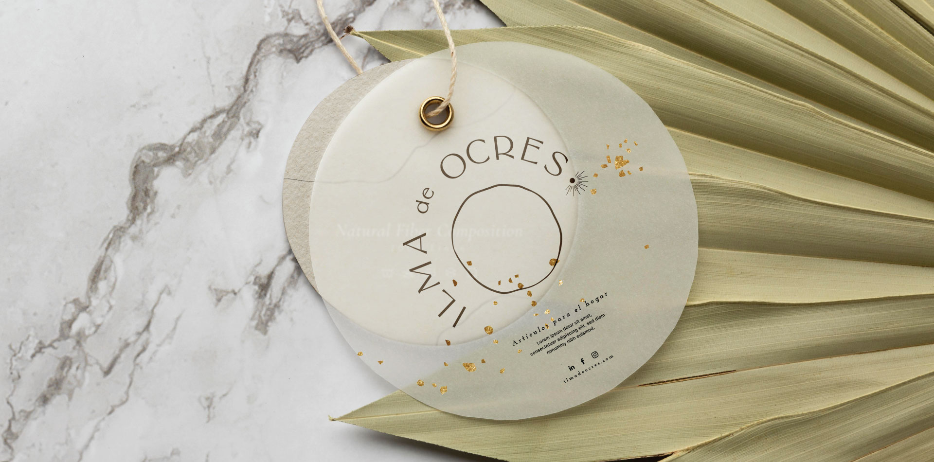 Diseño de marca  y producción de etiquetas - Ilma de Ocres
