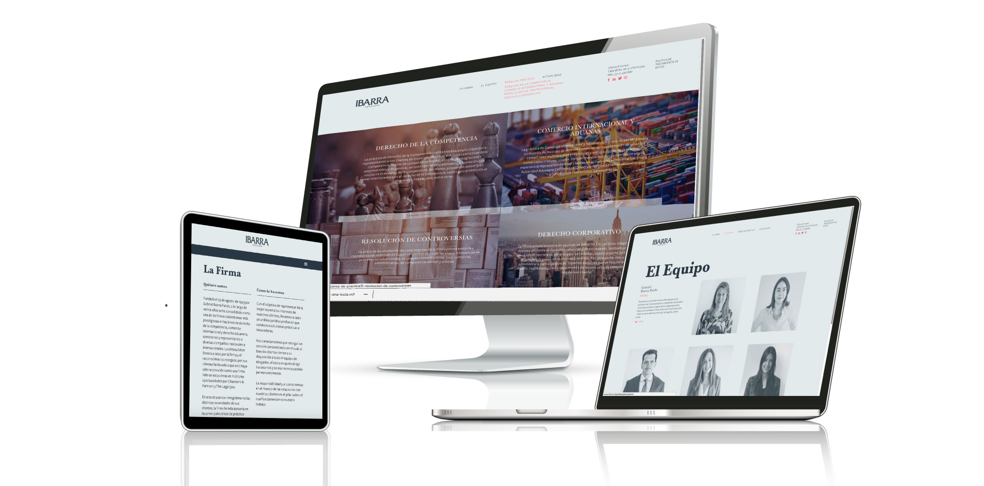 Página web - Ibarra Abogados