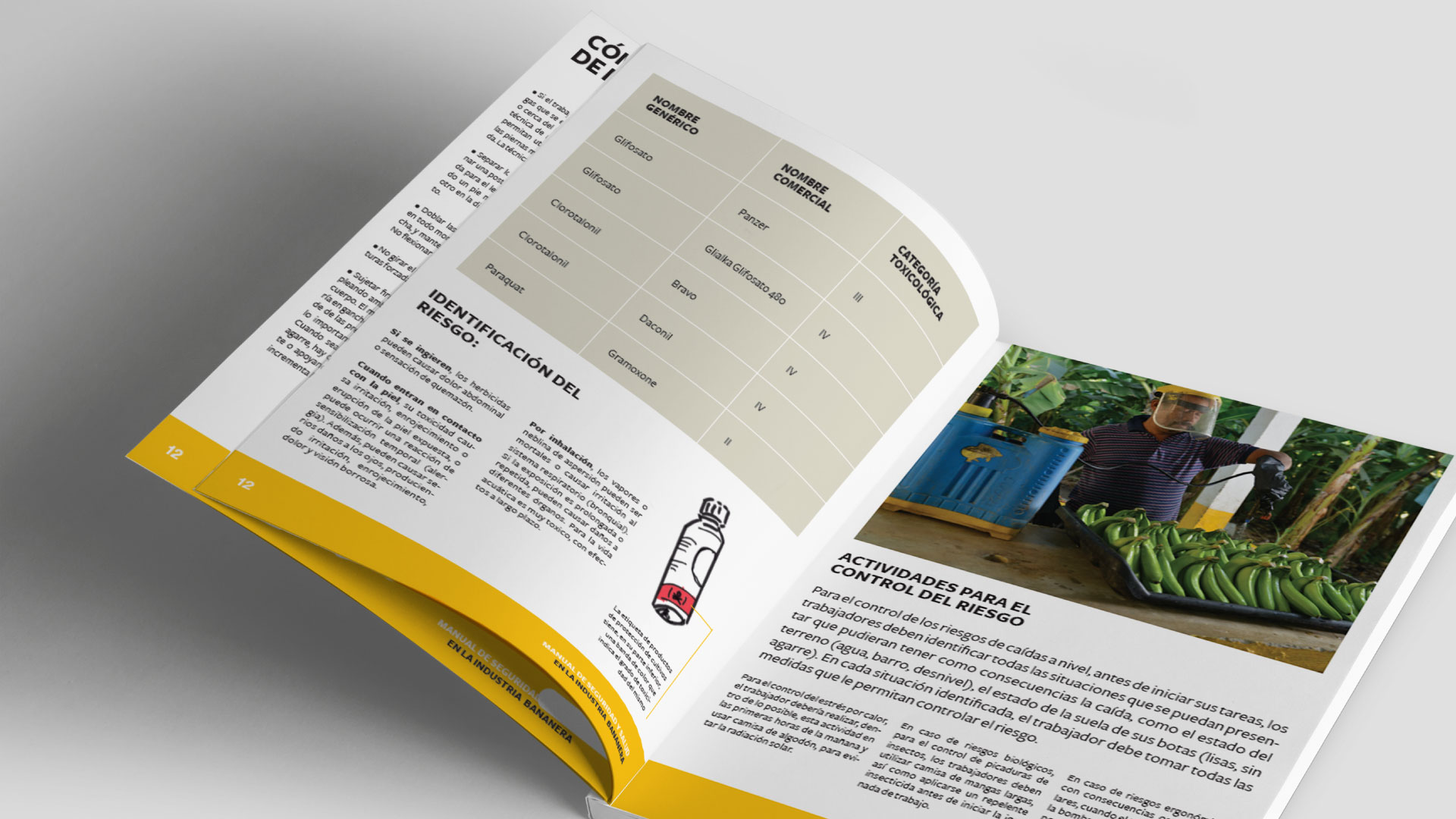 Diseño editorial para manuales de banano - Solidaridad